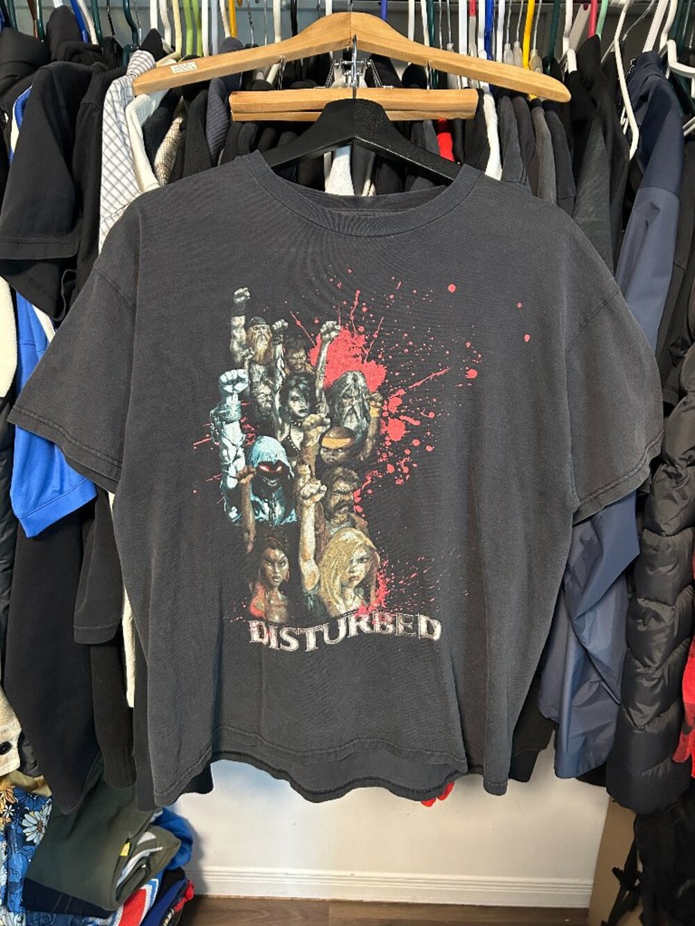 Disturbed Vintage Black Music Tee - Fit L